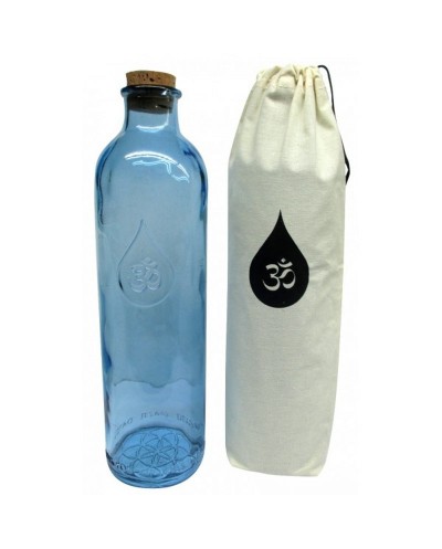 Botella cristal azul OMWATER