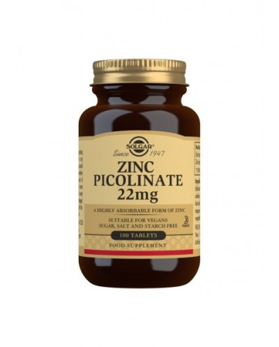 Picolinato zinc 22 mg...